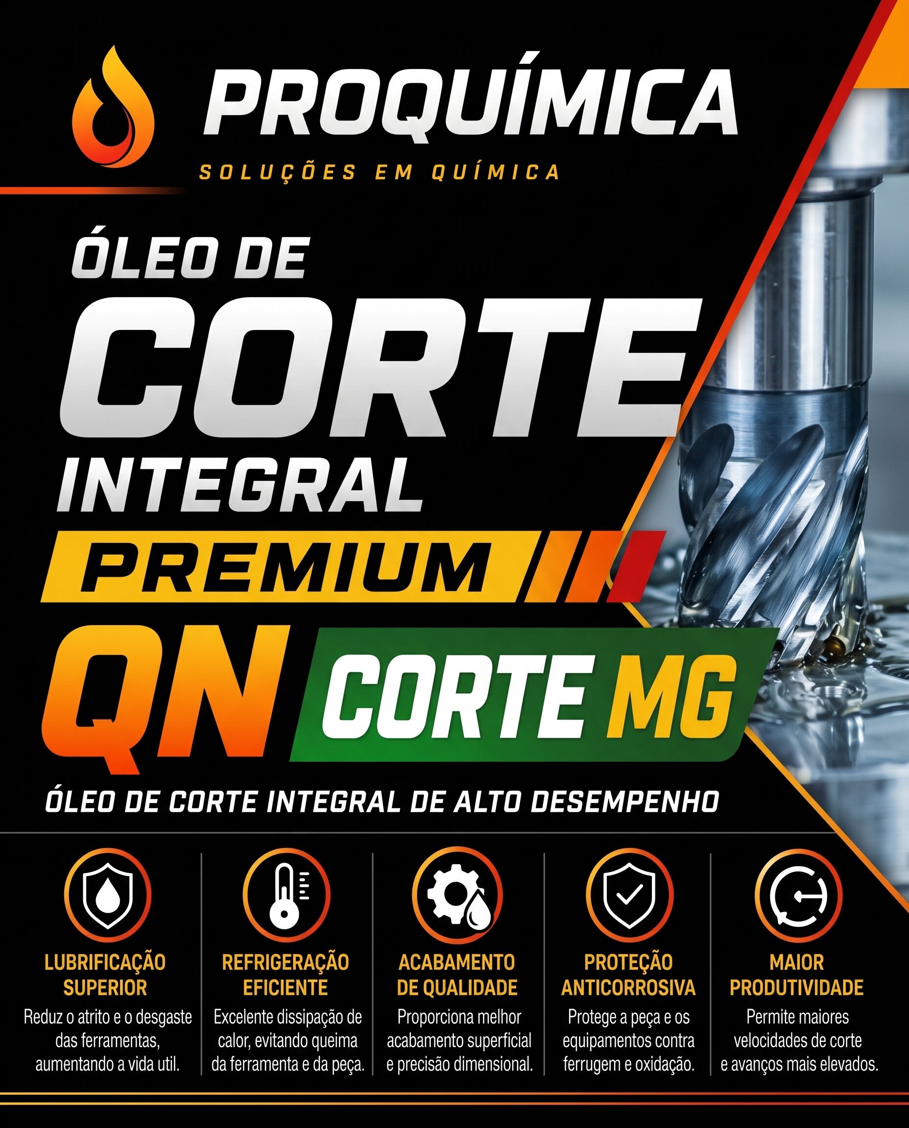 QN CORTE MG — óleo de corte integral premium