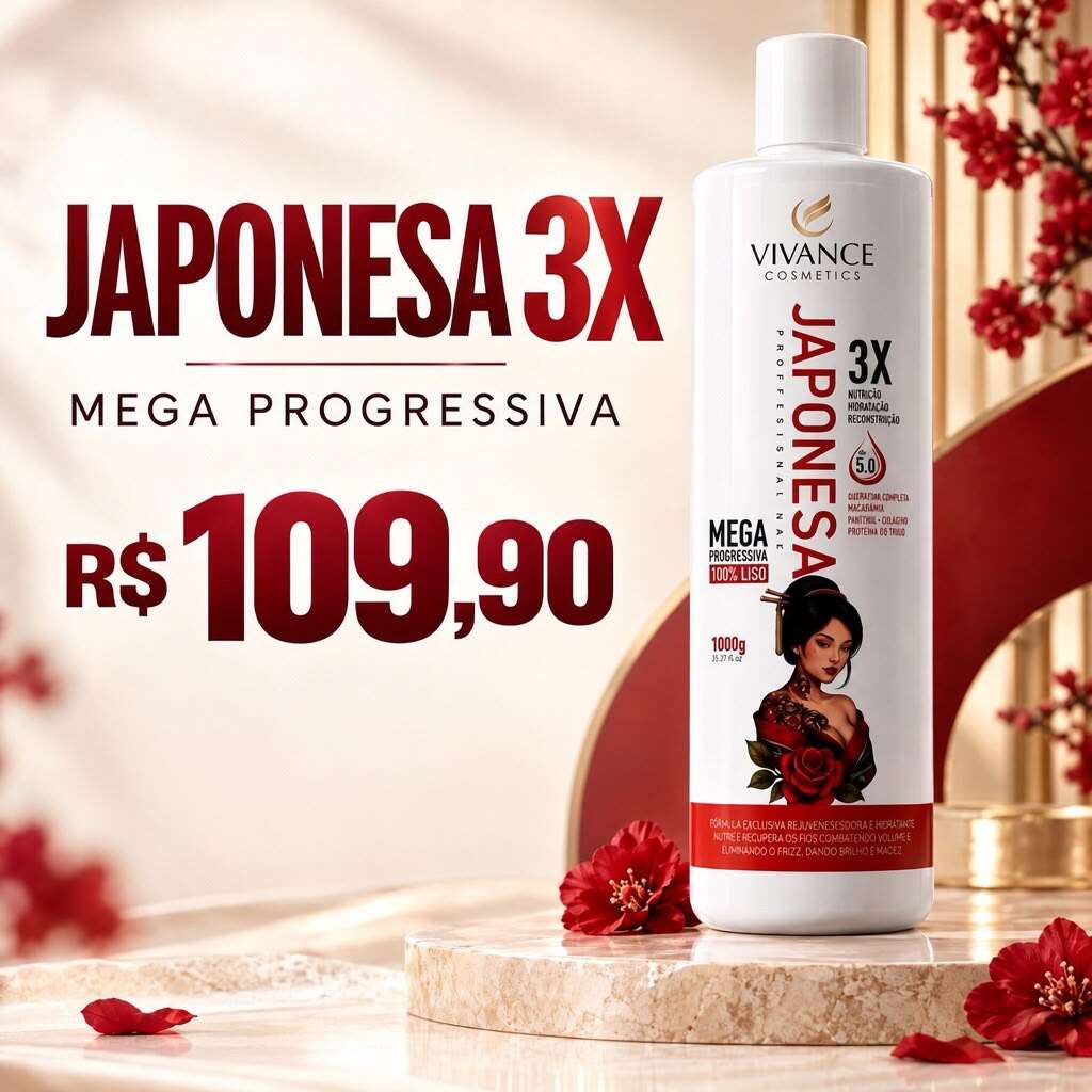 Frasco Japonesa 3X Mega Progressiva 1000g